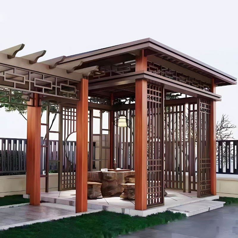 Pergola artystyczna ze stopu aluminium