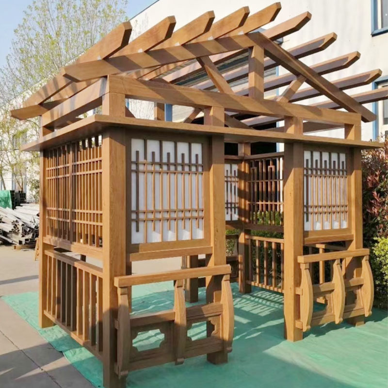 Pergola drewniana z tworzywa sztucznego